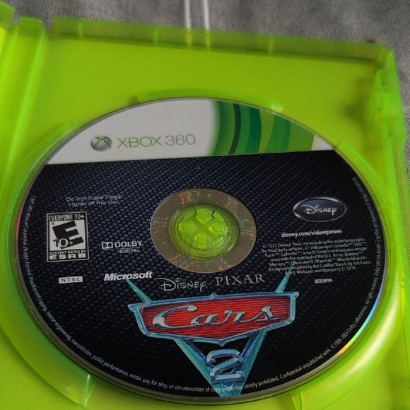 360 Cars 2 Video Game - Green Case - Picture 2 of 3